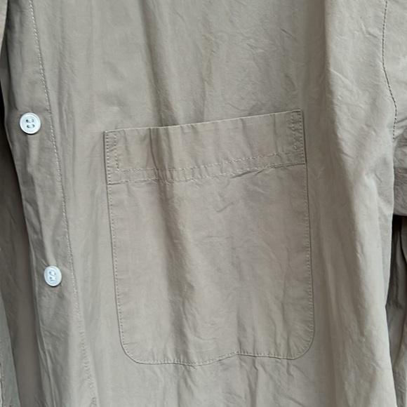 Banana Republic cotton shirt | Khaki - Picture 6 of 9
